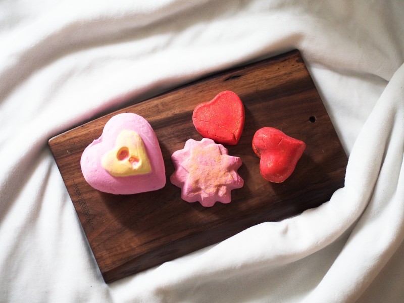 lush valentine's day collection- bath bombs