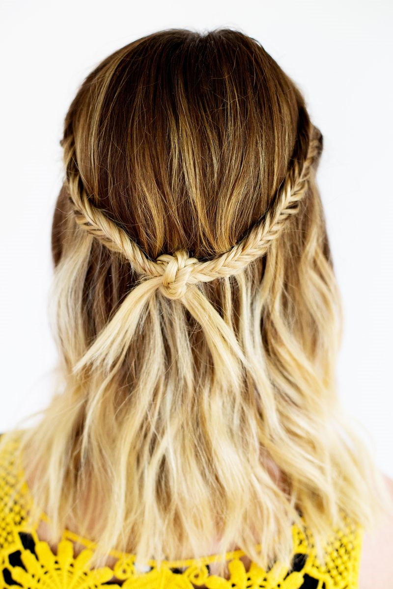 knotted braid crown