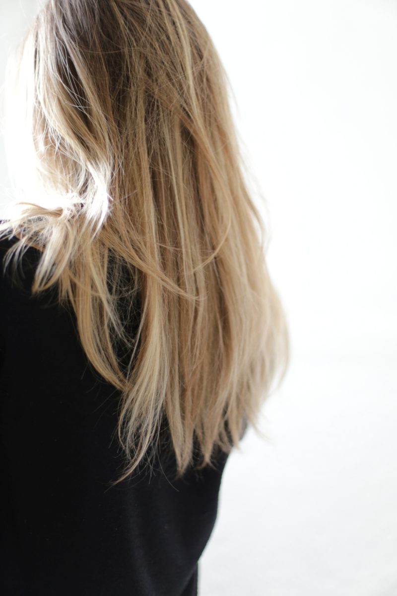 Ombre blond hair