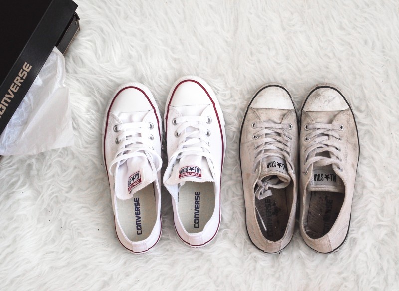 Shopping: white converse, old vs newDentelle+Fleurs
